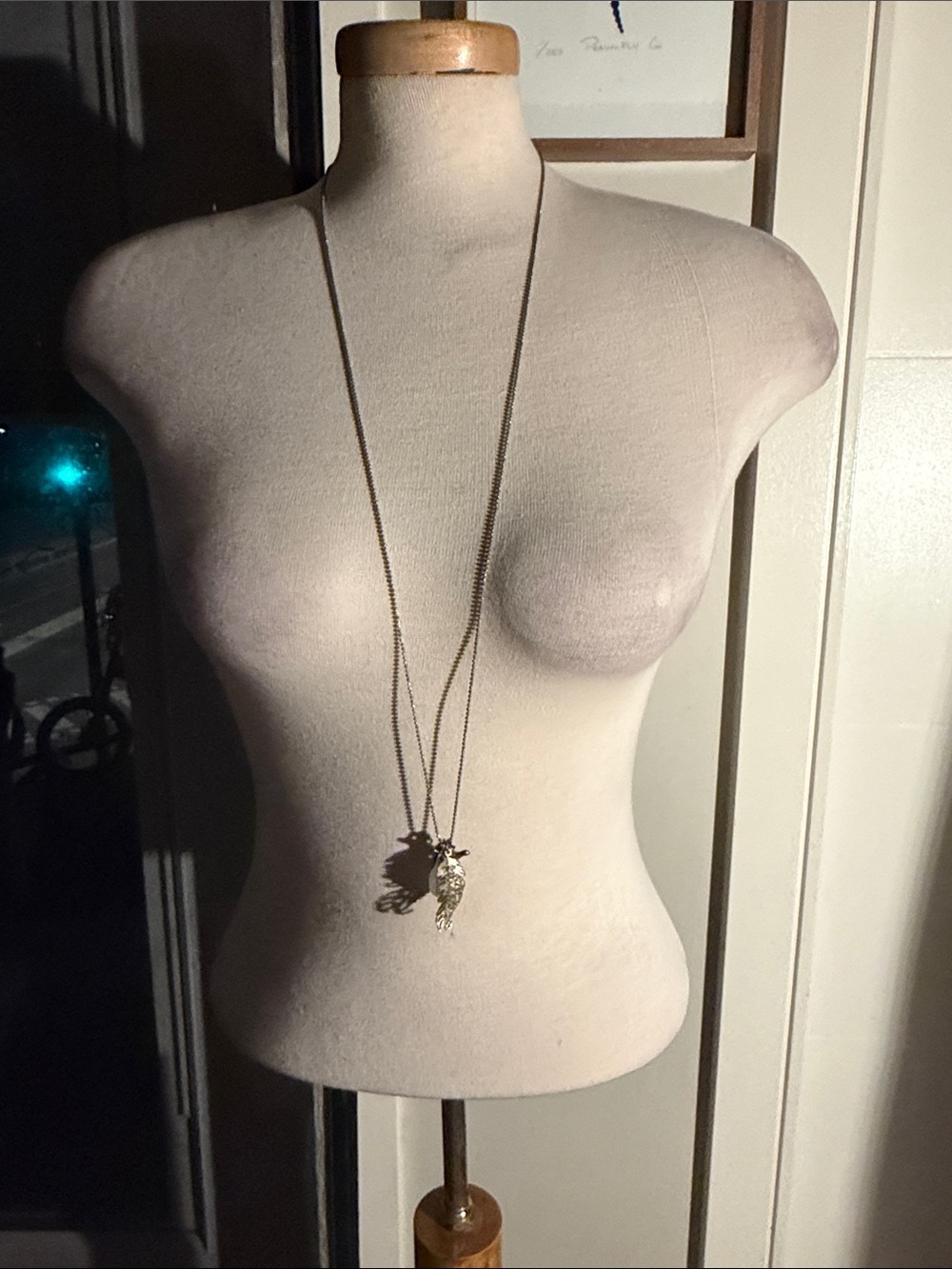 Aldo Long Layered Gold-Tone Pendant Necklace